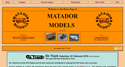 Desktop Screenshot of matadormodels.co.uk