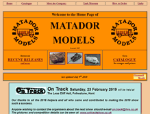 Tablet Screenshot of matadormodels.co.uk